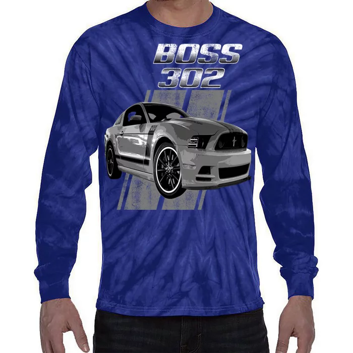 Mustang 50 Years Boss 302 Tie-Dye Long Sleeve Shirt