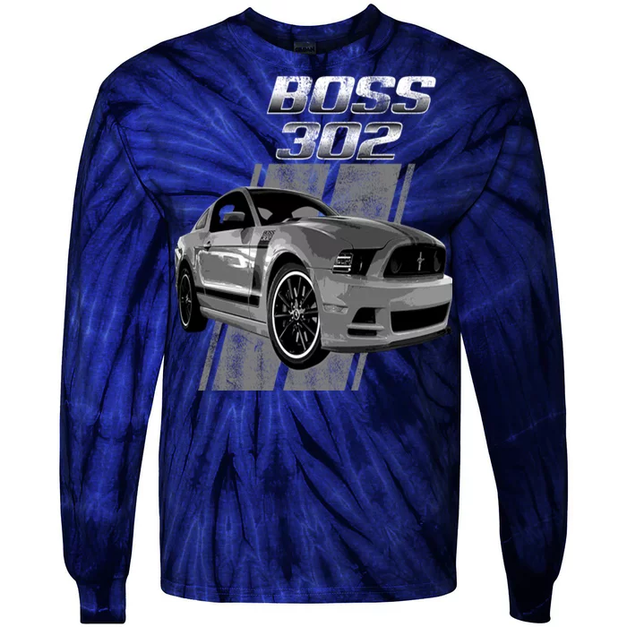 Mustang 50 Years Boss 302 Tie-Dye Long Sleeve Shirt