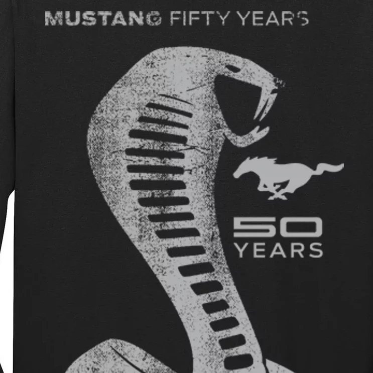 MUSTANG 50 YEARS COBRA - Official Tall Long Sleeve T-Shirt