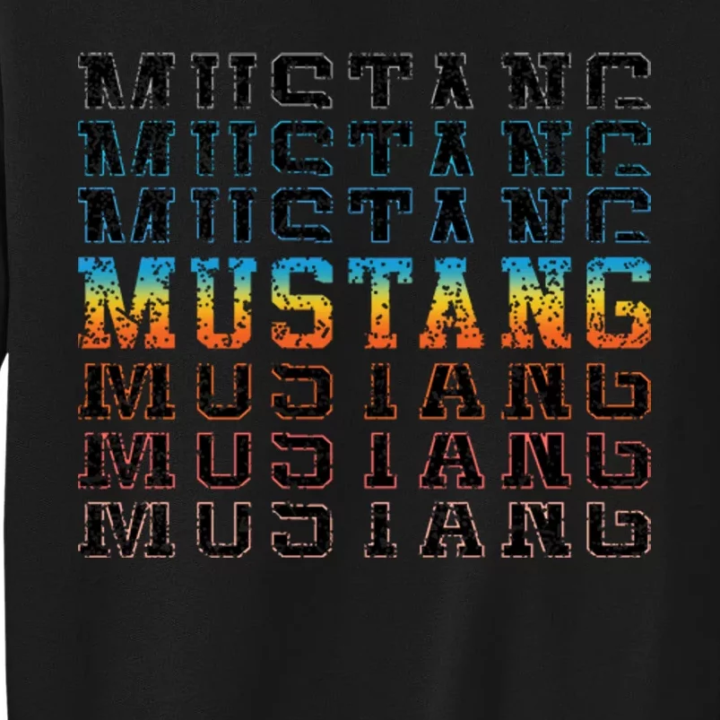 Mustang Fade Official Ford Tall Sweatshirt