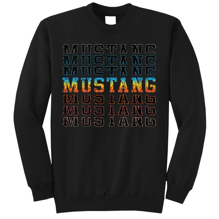 Mustang Fade Official Ford Tall Sweatshirt