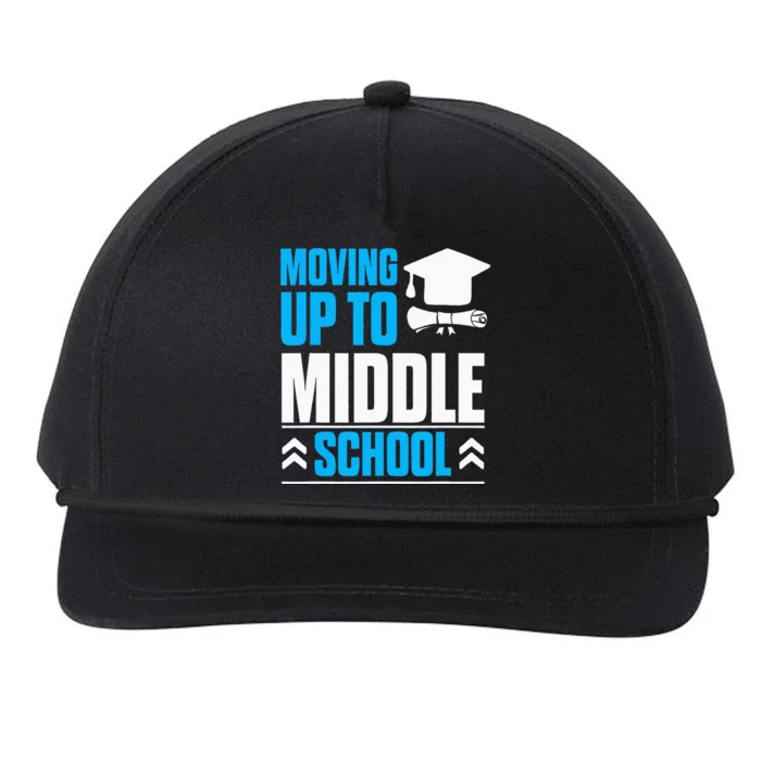 Moving Up To Middle School Elementary School Graduation Snapback Five-Panel Rope Hat