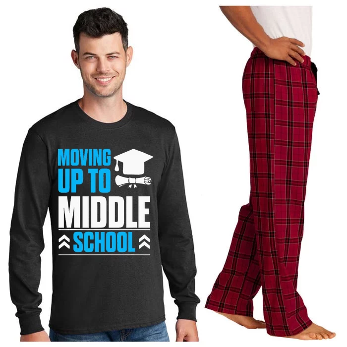 Moving Up To Middle School Elementary School Graduation Long Sleeve Pajama Set