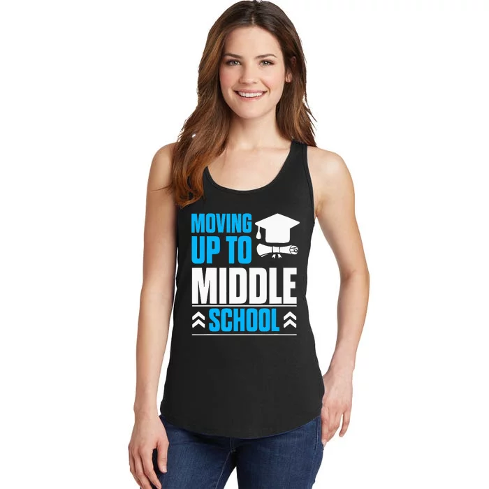 Moving Up To Middle School Elementary School Graduation Ladies Essential Tank