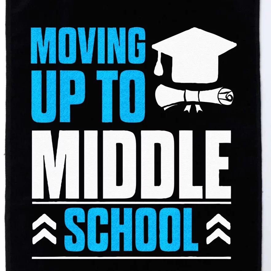 Moving Up To Middle School Elementary School Graduation Platinum Collection Golf Towel