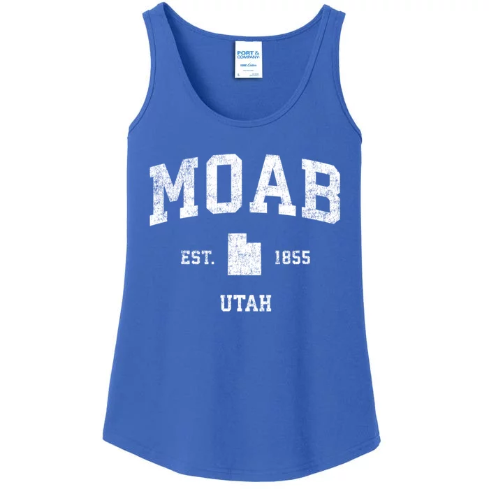 Moab Utah Ut Vintage Sports Ladies Essential Tank