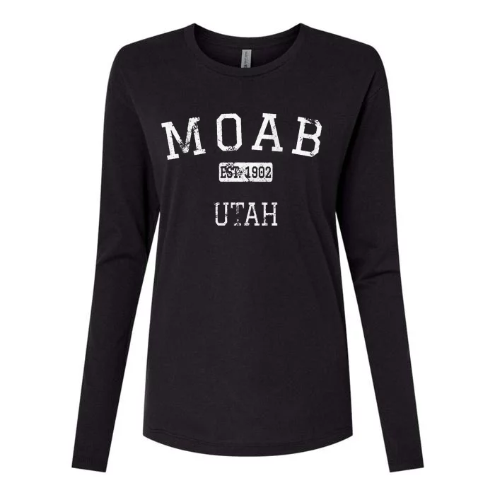 Moab Utah UT Vintage Womens Cotton Relaxed Long Sleeve T-Shirt