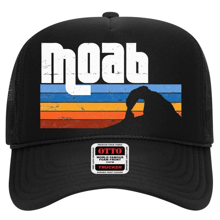 Moab Utah Ut Arches Canyonlands National Park High Crown Mesh Trucker Hat