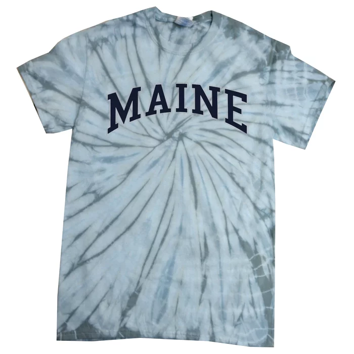 Maine Usa Varsity Style Tie-Dye T-Shirt