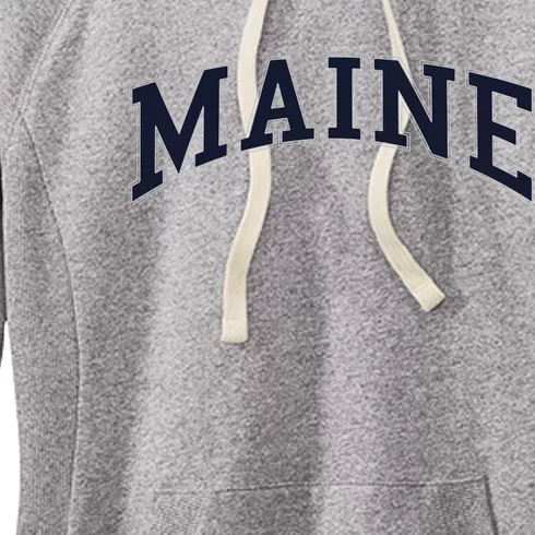 Maine Usa Varsity Style Women's Fleece Hoodie