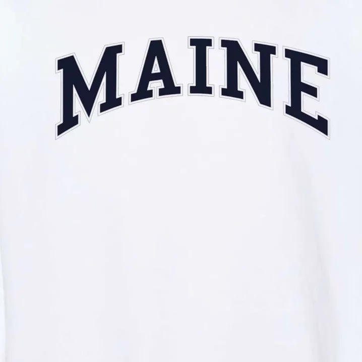 Maine Usa Varsity Style Garment-Dyed Sweatshirt