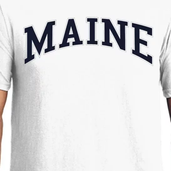 Maine Usa Varsity Style Pajama Set