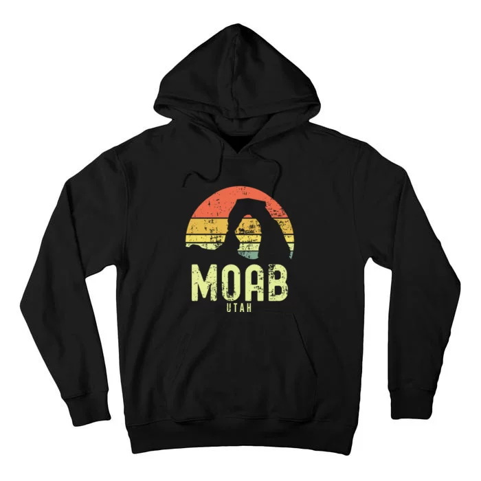 Moab Utah Vintage Sunset Arches Adventure Outdoors Meaningful Tall Hoodie