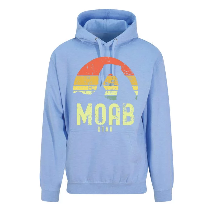 Moab Utah Vintage Sunset Arches Adventure Outdoors Meaningful Unisex Surf Hoodie