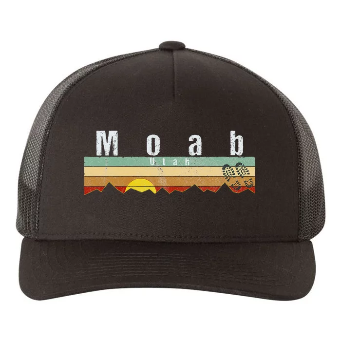 Moab Utah Vintage Moab Yupoong Adult 5-Panel Trucker Hat