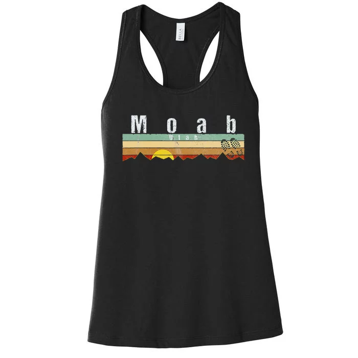 Moab Utah Vintage Moab Women's Racerback Tank