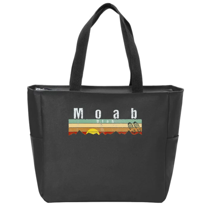 Moab Utah Vintage Moab Zip Tote Bag