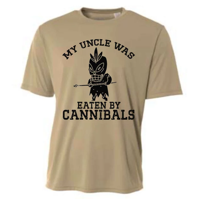 My Uncle Was Eaten By Cannibals Funny Biden Cooling Performance Crew T-Shirt