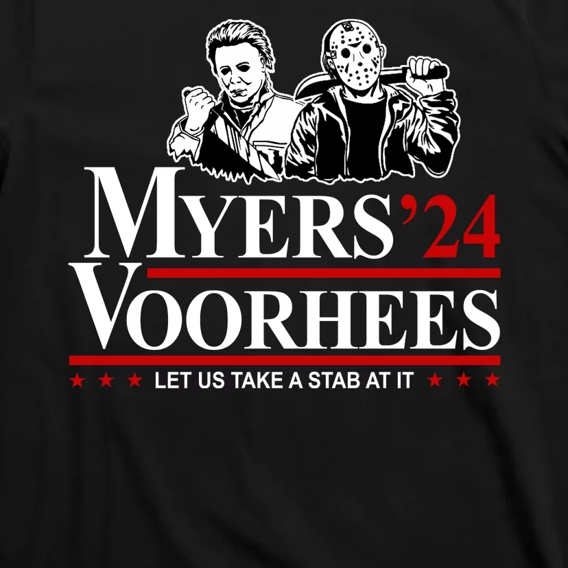 Myers Voorhees 24 Let Us Take A Stab At It Funny Scary T-Shirt