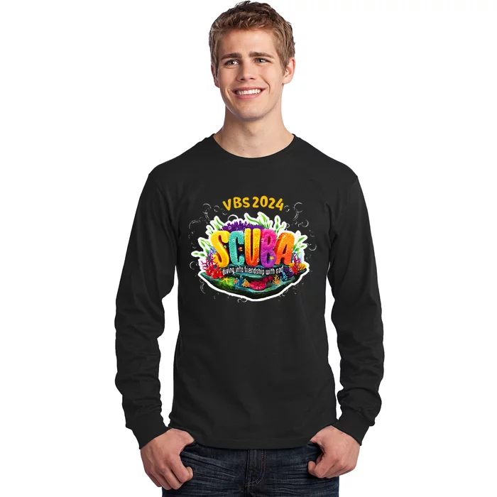 Matching Vbs 2024 Scuba Diving Into Friendship With God Long Sleeve Shirt