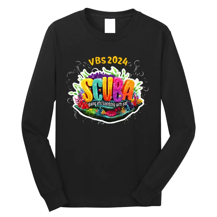 Matching Vbs 2024 Scuba Diving Into Friendship With God Long Sleeve Shirt