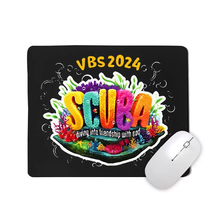 Matching Vbs 2024 Scuba Diving Into Friendship With God Mousepad