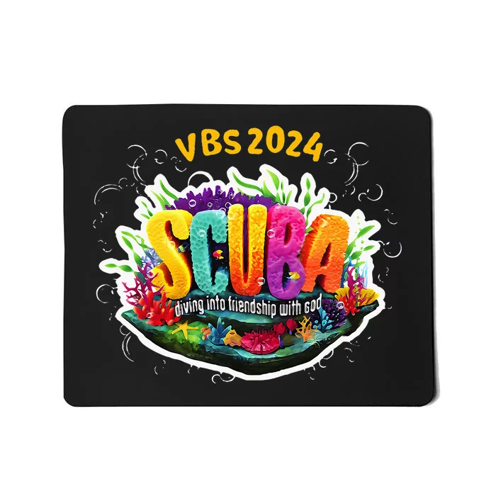 Matching Vbs 2024 Scuba Diving Into Friendship With God Mousepad