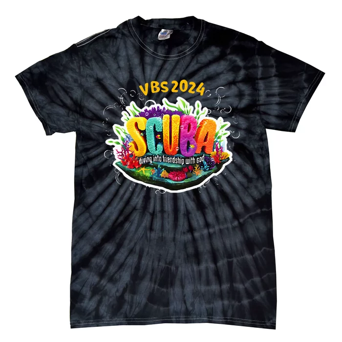 Matching Vbs 2024 Scuba Diving Into Friendship With God Tie-Dye T-Shirt