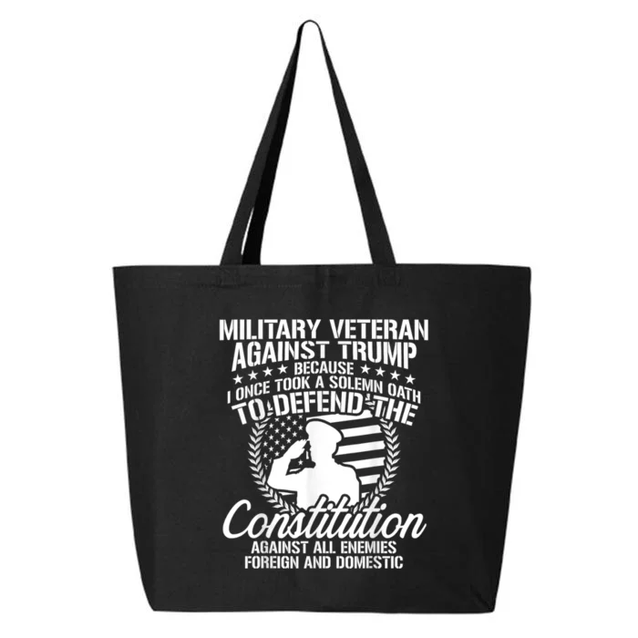 Military Veterans Against Trump 2020 Usa Election 25L Jumbo Tote