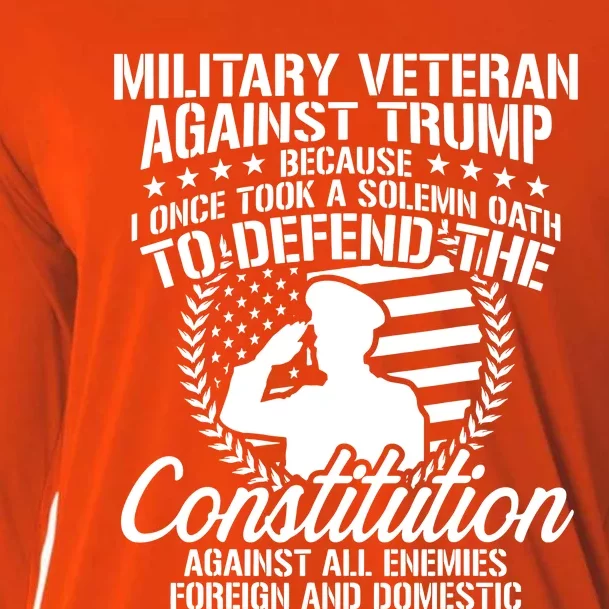 Military Veterans Against Trump 2020 Usa Election Cooling Performance Long Sleeve Crew