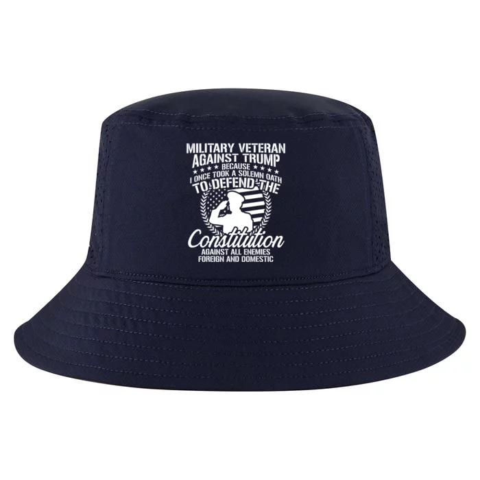 Military Veterans Against Trump 2020 Usa Election Cool Comfort Performance Bucket Hat