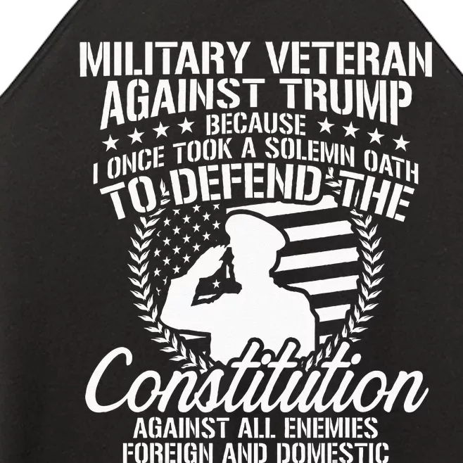 Military Veterans Against Trump 2020 USA Election Women’s Perfect Tri Rocker Tank