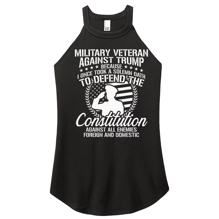 Military Veterans Against Trump 2020 USA Election Women’s Perfect Tri Rocker Tank