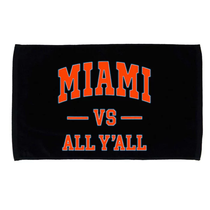 Miami Vs All YAll Throwback Design Classic Microfiber Hand Towel