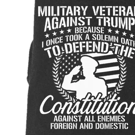 Military Veterans Against Trump 2020 Usa Election Doggie 3-End Fleece Hoodie