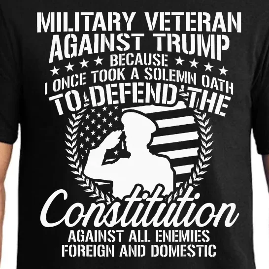 Military Veterans Against Trump 2020 Usa Election Pajama Set