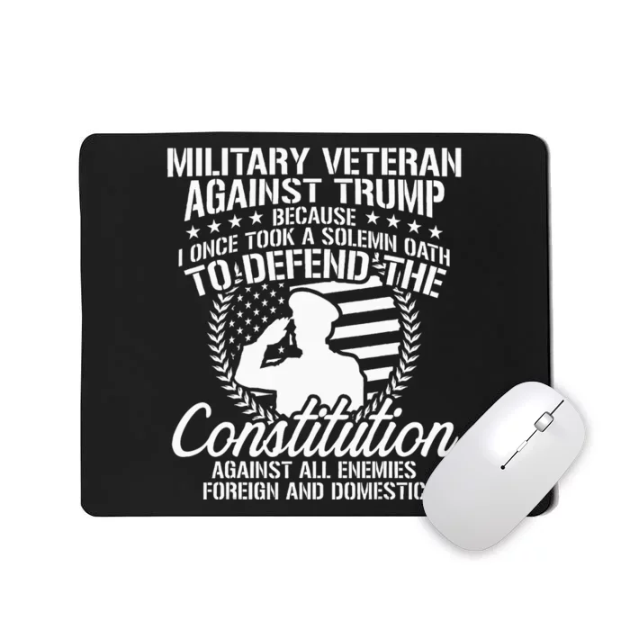 Military Veterans Against Trump 2020 Usa Election Mousepad