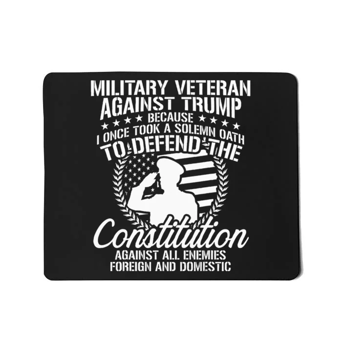 Military Veterans Against Trump 2020 Usa Election Mousepad