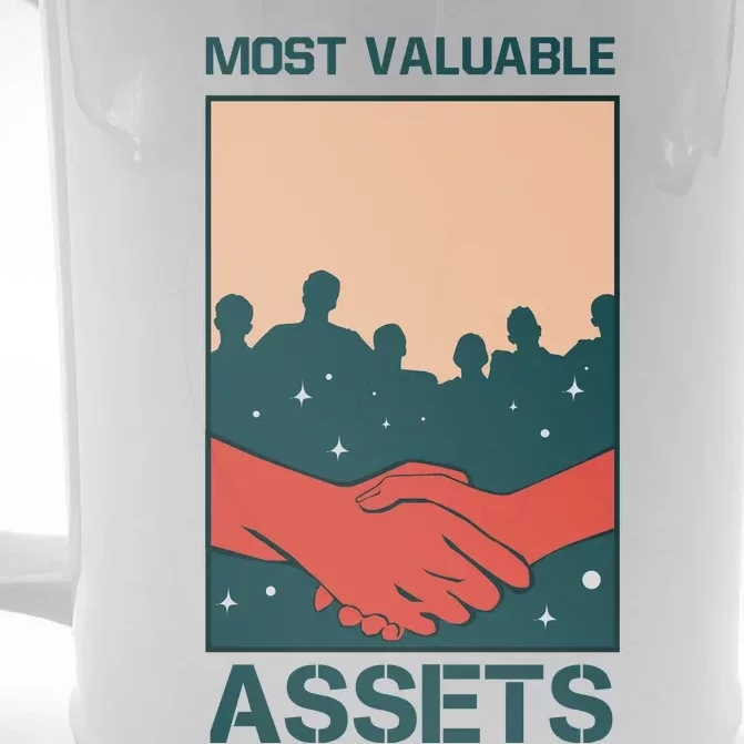 Most Valueable Assets Front & Back Beer Stein