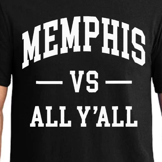 Memphis Vs All YAll Throwback Design Classic Pajama Set