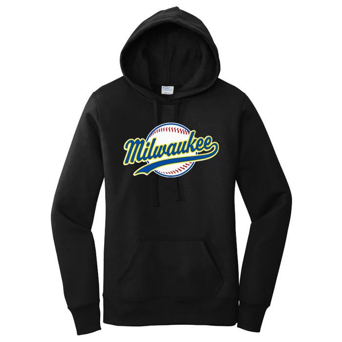 Milwaukee Vintage Baseball Throwback Women's Pullover Hoodie