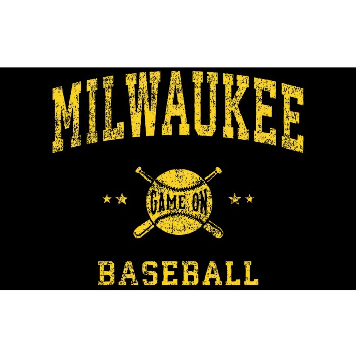 Milwaukee Vintage Baseball Throwback Retro Design Bumper Sticker