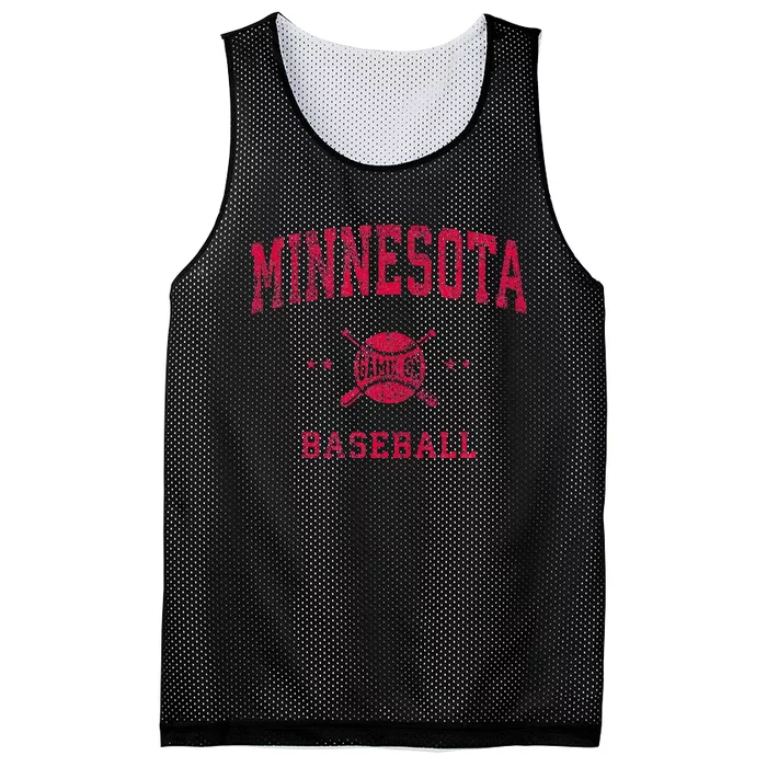 Minnesota Vintage Baseball Throwback Mesh Reversible Basketball Jersey Tank