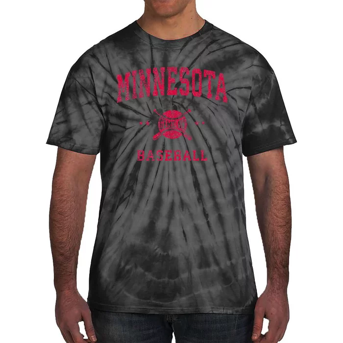 Minnesota Vintage Baseball Throwback Tie-Dye T-Shirt