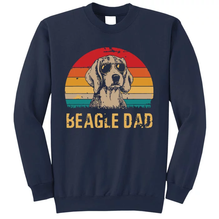 Men Vintage Beagle Dad Funny Beagle Dog Dad Fathers Day Sweatshirt