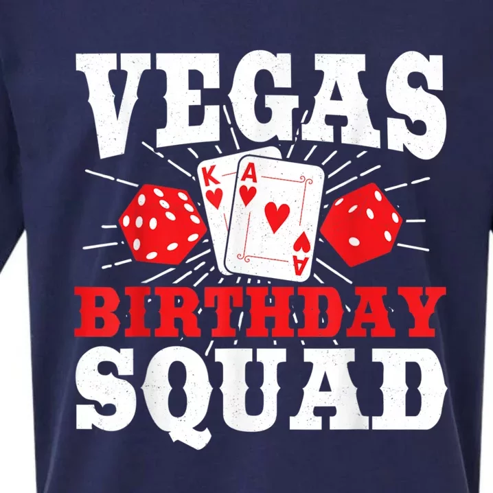 Matching Vegas Birthday Squad Las Vegas Birthday Party Sueded Cloud Jersey T-Shirt