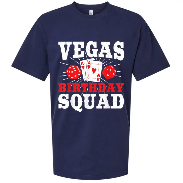 Matching Vegas Birthday Squad Las Vegas Birthday Party Sueded Cloud Jersey T-Shirt