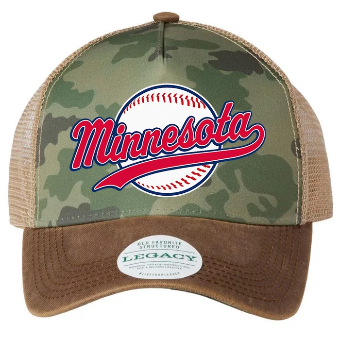 Minnesota Vintage Baseball Throwback Legacy Tie Dye Trucker Hat