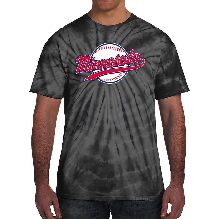 Minnesota Vintage Baseball Throwback Tie-Dye T-Shirt