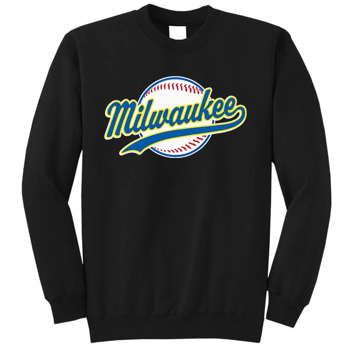 Milwaukee Vintage Baseball Throwback Retro Tall Sweatshirt